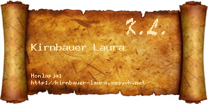 Kirnbauer Laura névjegykártya
